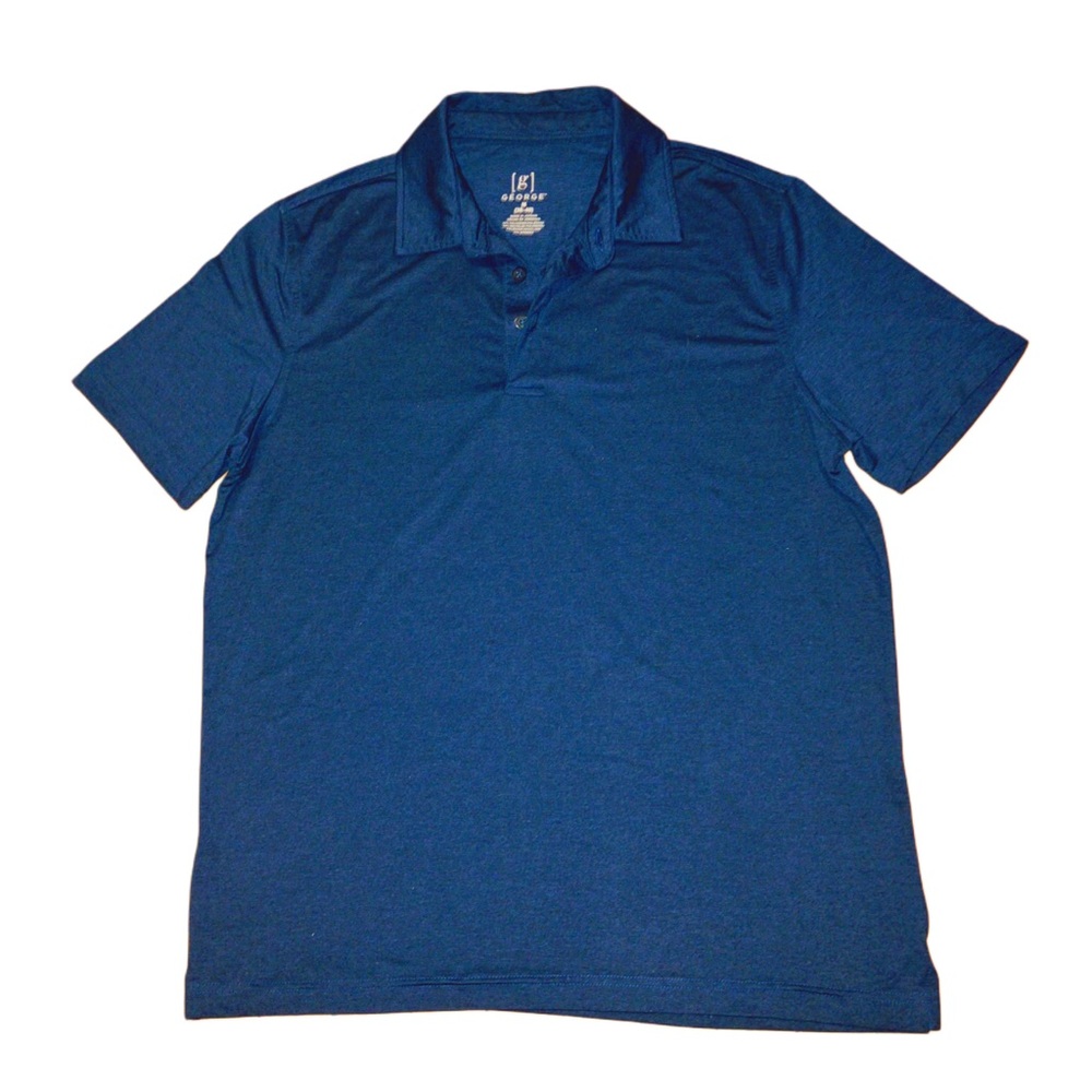 NWOT! Men’s Blue short sleeve George polo shirt. Size medium.